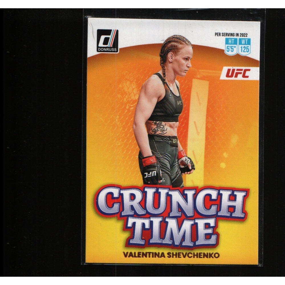 2023 Panini Donruss UFC Valentina Shevchenko Crunch Time Insert Card No. 13